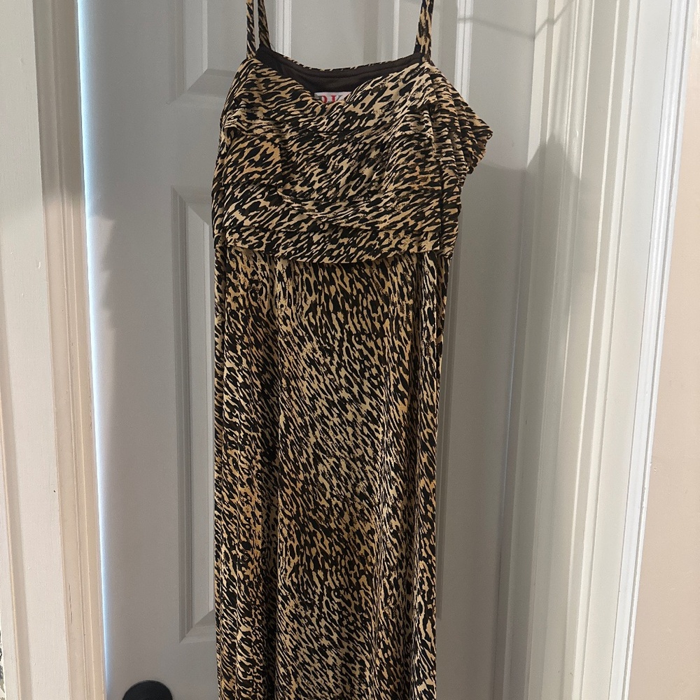Casual Animal Skin Print Dress